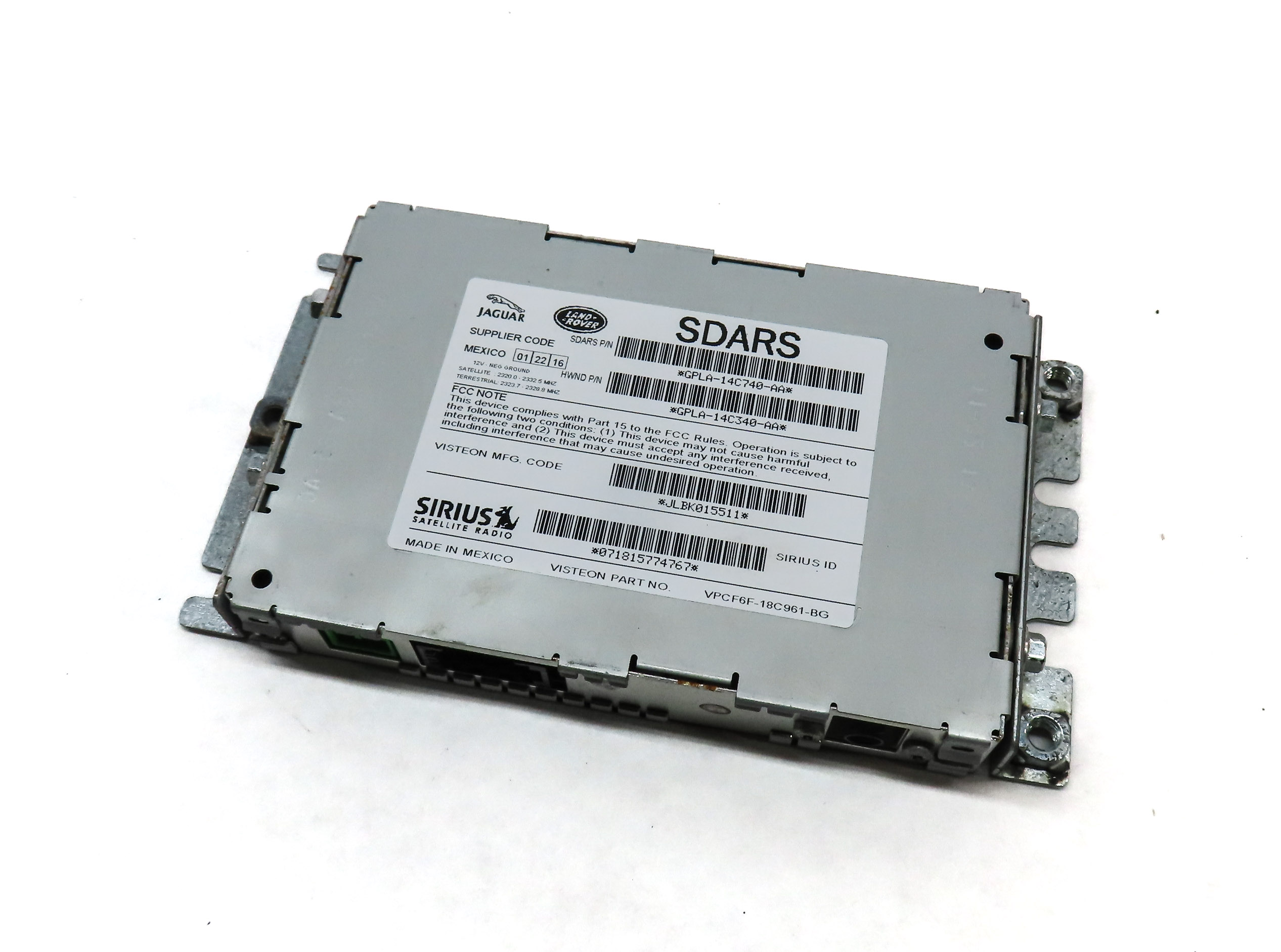 13-19 DISCOVERY SPORT LR4 RANGE ROVER SPORT EVOQUE - SIRIUS SATELLITE RECEIVER — exact item pictured